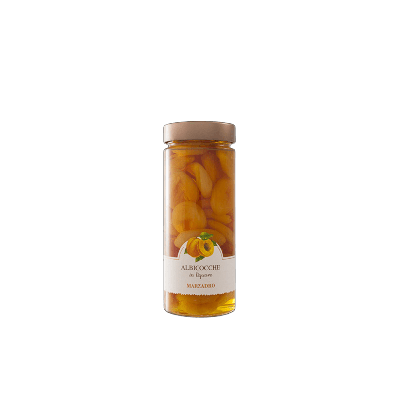 Vaso di Frutta Albicocche in Liquore Marzadro