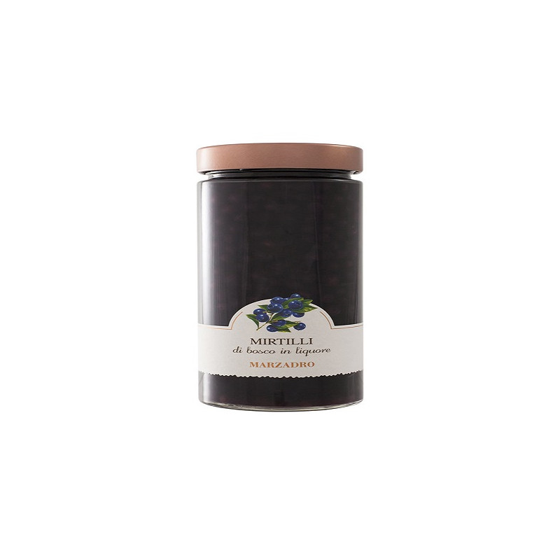 Vaso di Frutta Liquore con Mirtilli Marzadro