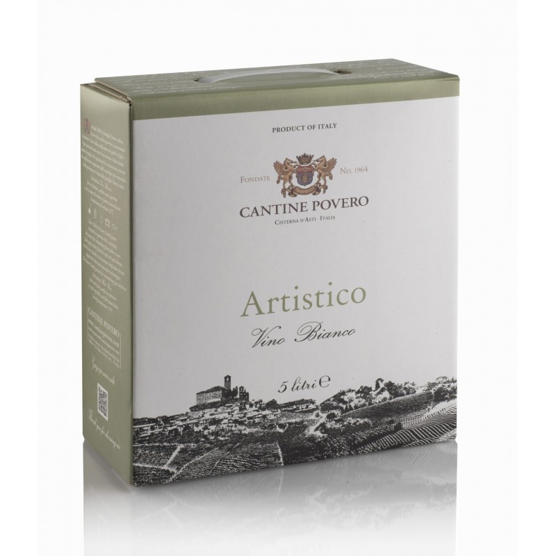 Bag in Box 5 Litri Artistico Vino Bianco da uve Roero Arneis Cantine Povero